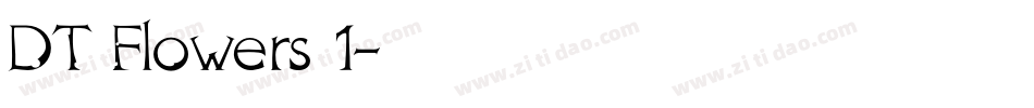 DT Flowers 1字体转换